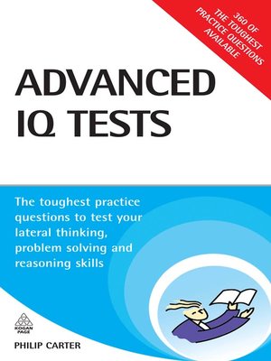 cover image of Advanced IQ Tests